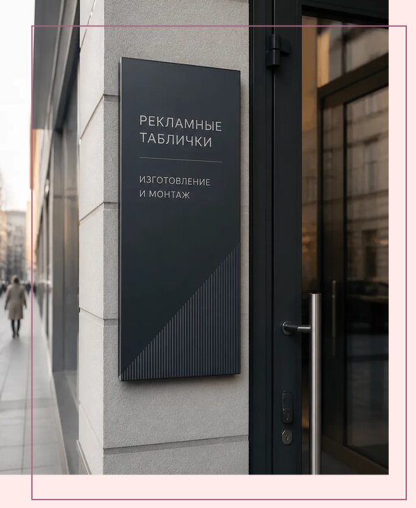 Рекламные таблички в Жигулёвске по цене от 4554 р. | Аванза-Жгл