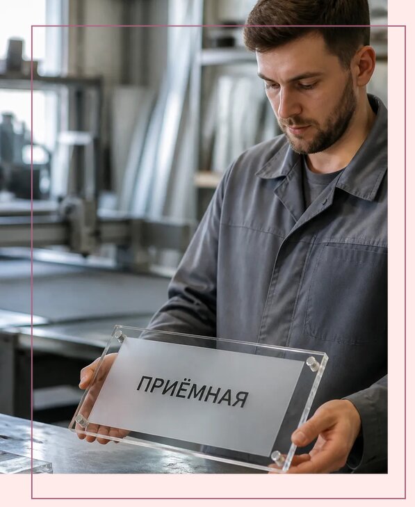 Таблички из оргстекла на заказ в Жигулёвске от 3946 р. | Аванза-Жгл