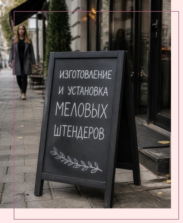 Меловые штендеры в Жигулёвске по цене от 6577 р. | Аванза-Жгл